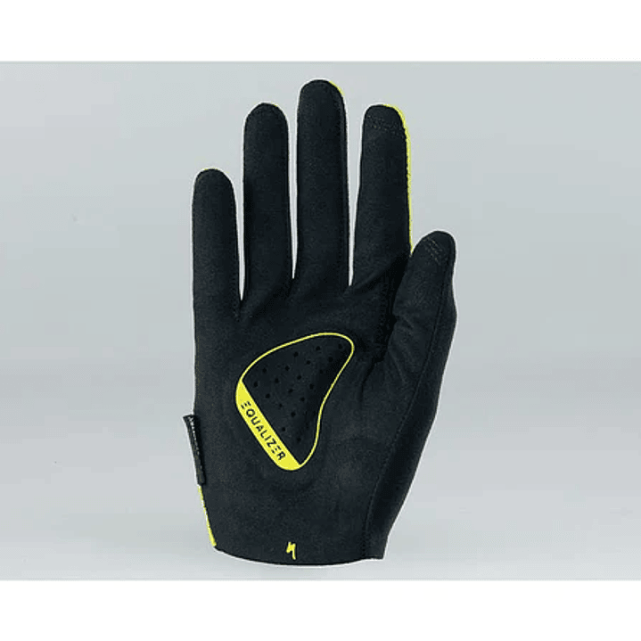 GUANTES SPECIALIZED  HYPRVIZ BODY GEOMETRY GRAIL LONG FINGER GLOVES NEGRO VERDE FLUOR 2
