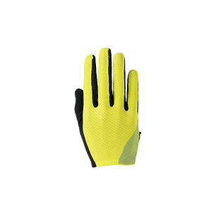 GUANTES SPECIALIZED  HYPRVIZ BODY GEOMETRY GRAIL LONG FINGER GLOVES NEGRO VERDE FLUOR