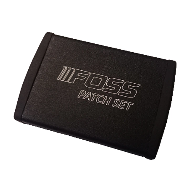 Parches FOSS Glueless (Instantáneos) Caja Metálica, Incluye 6 Parches, Lija, Caja 20 uni 1