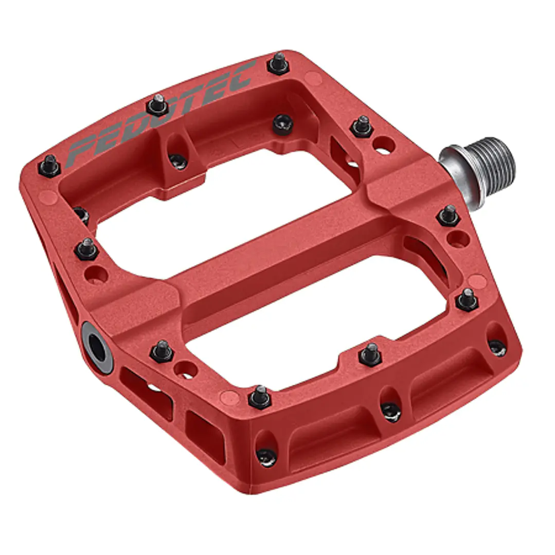 Pedal PEDOTEC Thunder 180 Termoplástico Rojo. Taiwán 1