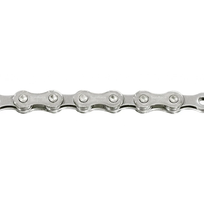 SunRace Cadena CN12A 12V 126 eslabones Q/link plateada 1