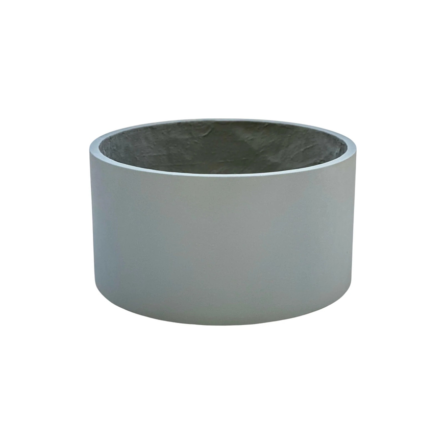 MACETERO FIBROCEMENTO FORMA CILINDRO BAJO Diametro: 75cm Alto: 40cm 1