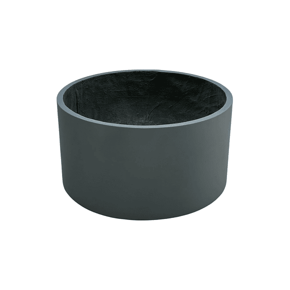 MACETERO FIBROCEMENTO FORMA CILINDRO BAJO Diametro: 75cm Alto: 40cm 3