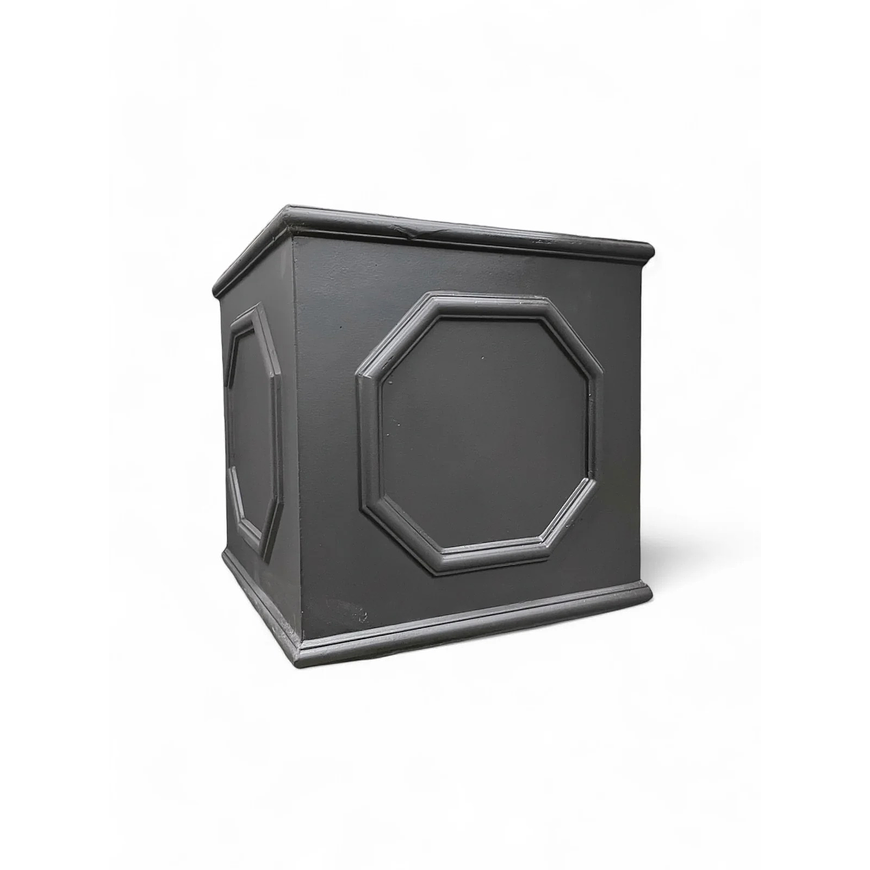 MACETERO FIBROCEMENTO CUBO CON DISEÑO Ancho: 45cm Alto: 45cm 1