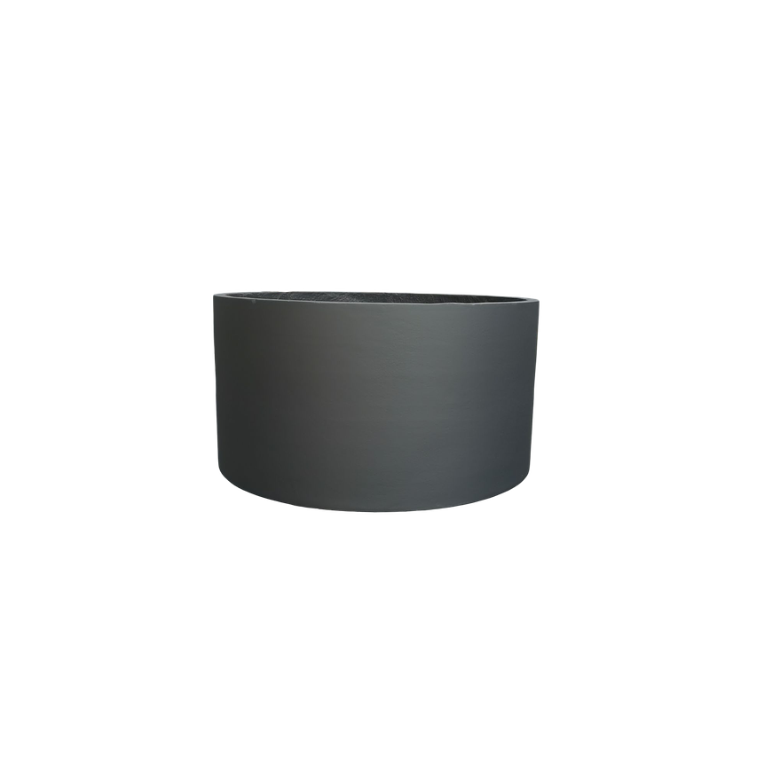 MACETERO FIBROCEMENTO FORMA CILINDRO BAJO Diametro: 75cm Alto: 40cm 4