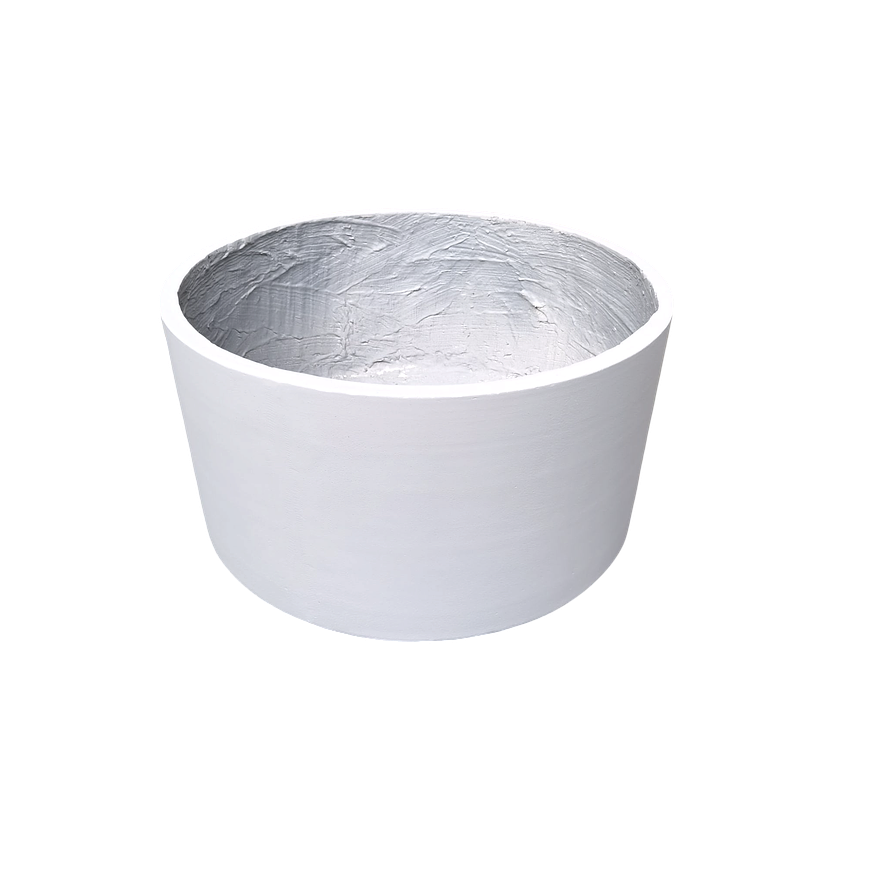 MACETERO FIBROCEMENTO FORMA CILINDRO BAJO Diametro: 75cm Alto: 40cm 5