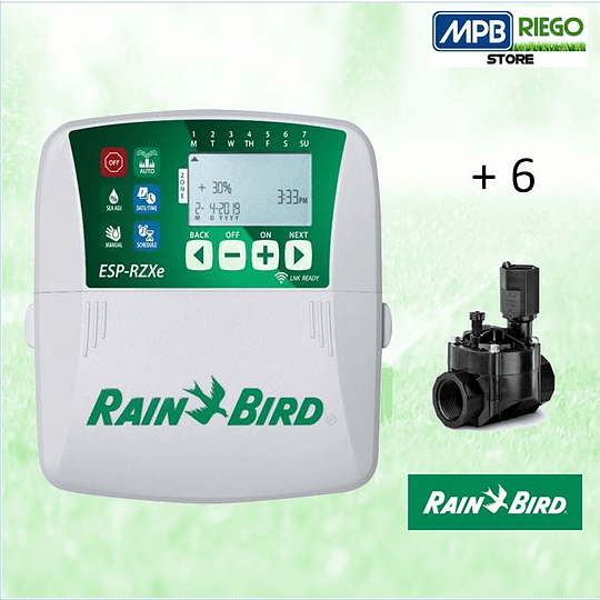 Kit Riego Automatico RZXe 6 Zonas (interior) - Rain Bird