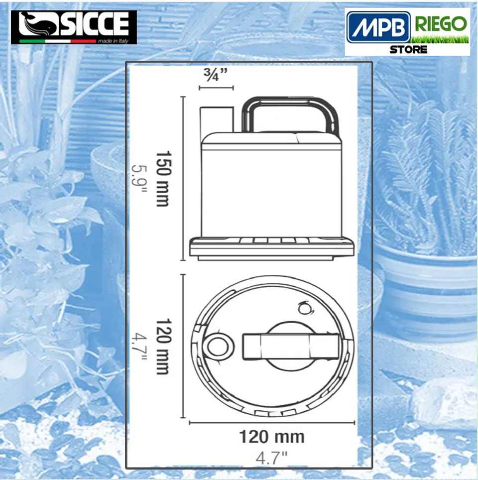 Bomba Sumergible Piletas Ultra Zero (2,0 mts) - SICCE 3