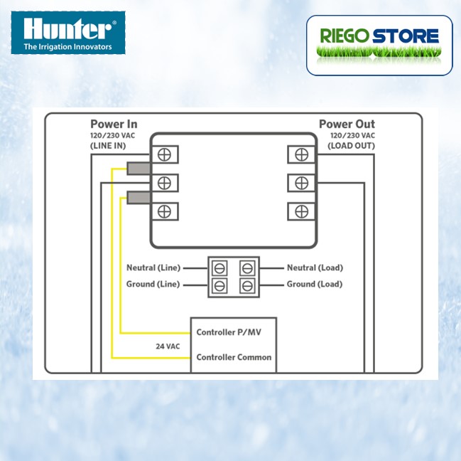 Rele de partida par bomba PSR22 Hasta 2 HP Hunter
