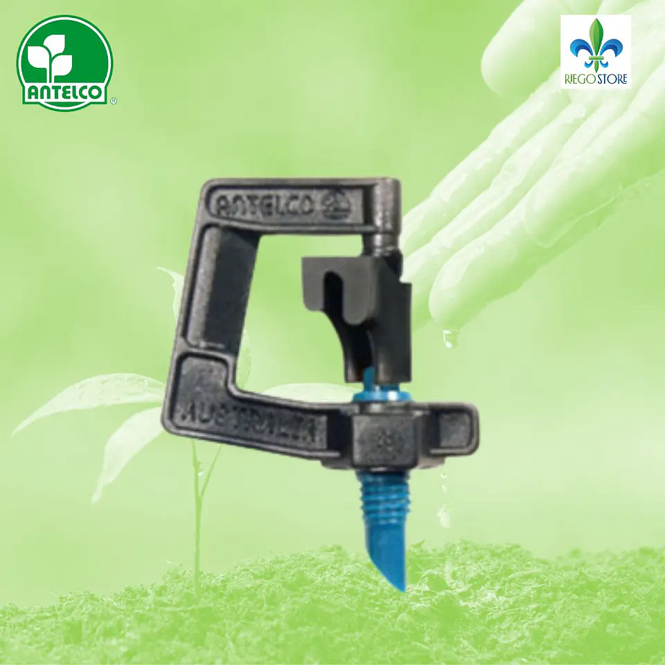 Micro Aspersor Rotor Spray Base Azul 42  L/H Azul - dia 5.4 mts - Antelco 1