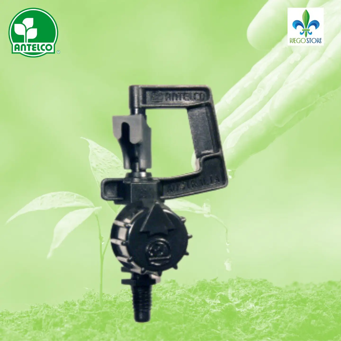 Micro Aspersor Rotor Spray Vari-Rotor Spray 0-105 L/H Negro - dia 0 - 74 mts - Antelco 1