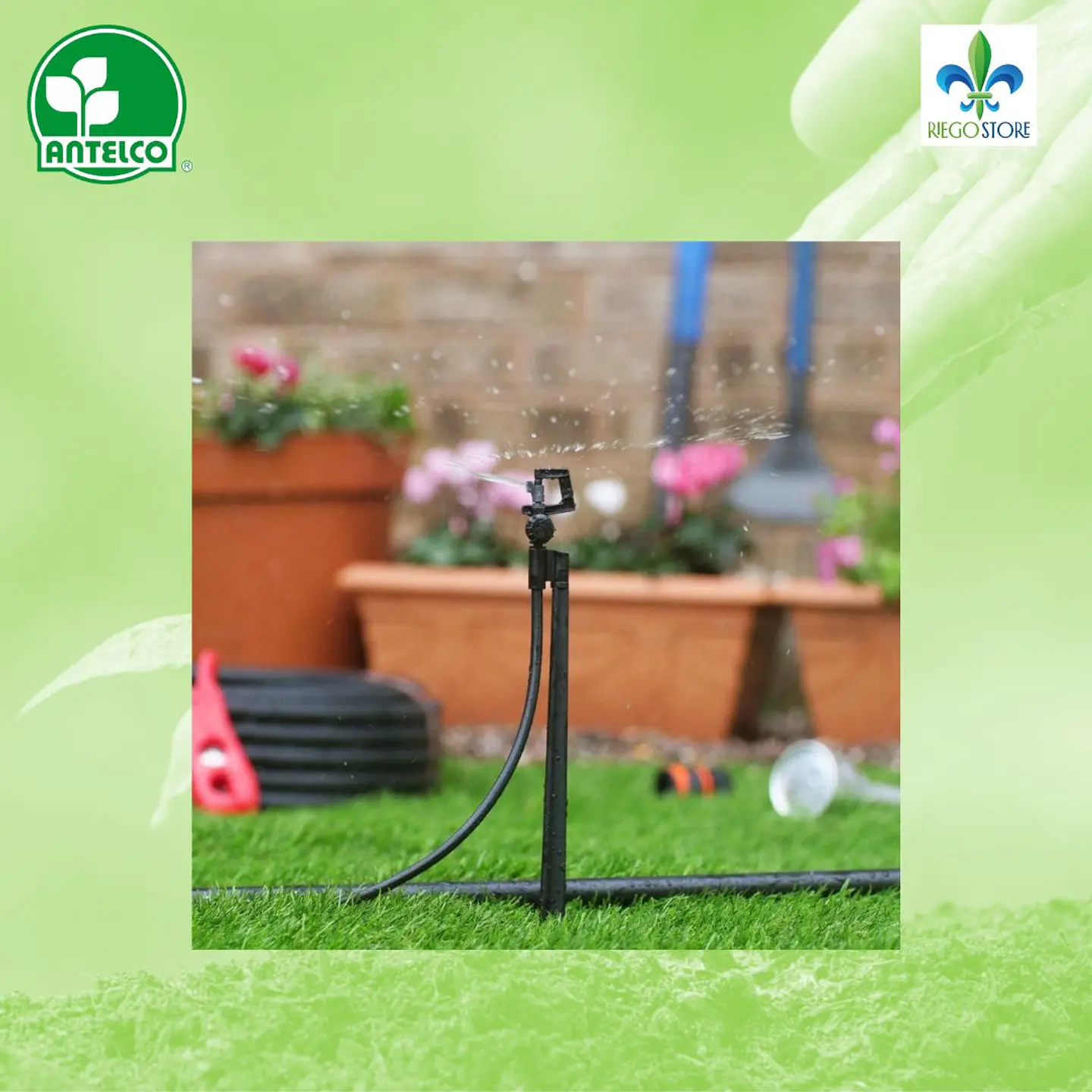 Micro Aspersor Rotor Spray Vari-Rotor Spray 0-105 L/H Negro - dia 0 - 74 mts - Antelco 2