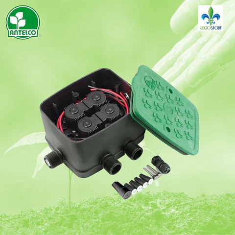 Caja De Valvulas EZYVALVE 4 VALVULAS ANTELCO 3/4' 9 VDC - Antelco