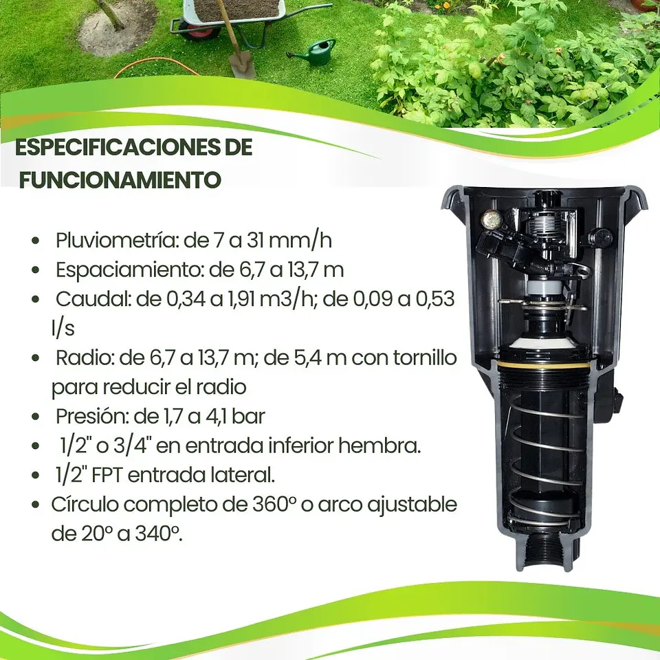 Aspersor De Impacto Maxi Paw  2045A - Rain Bird - (OFERTA) 4