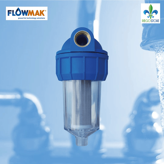 Filtro Tipo Contenedor Prefiltro drenaje con valvula 1/2` - FlowMak