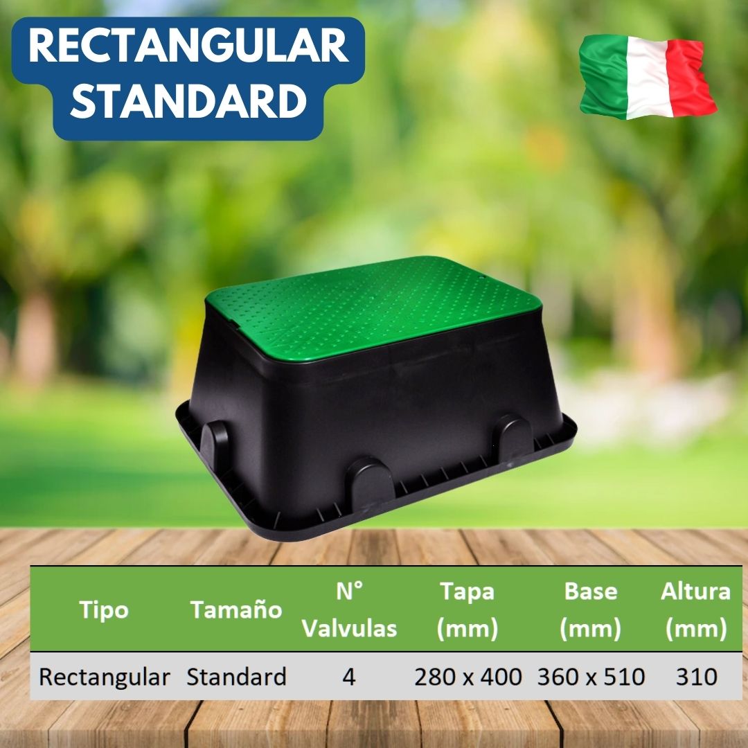 Caja Valvula Rectangular 12"