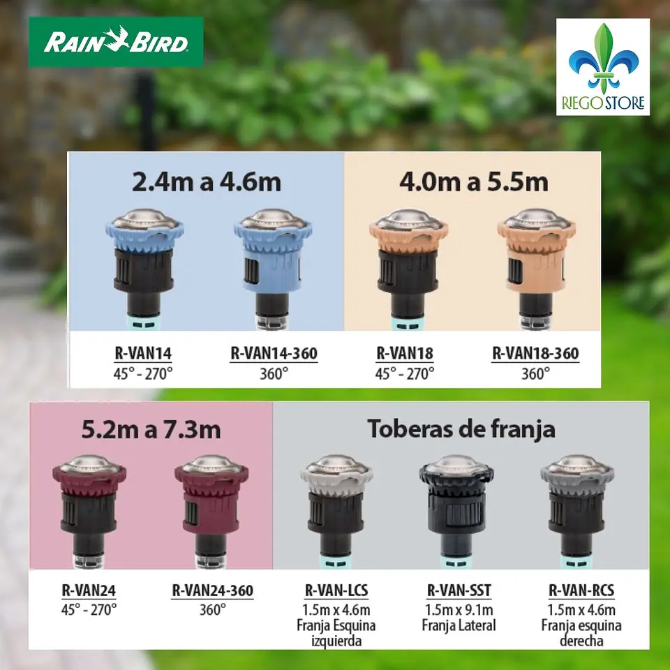 Boquilla Rotatoria R-Van 18 360 - (4.0 a 5.5 m) - Rain Bird 6