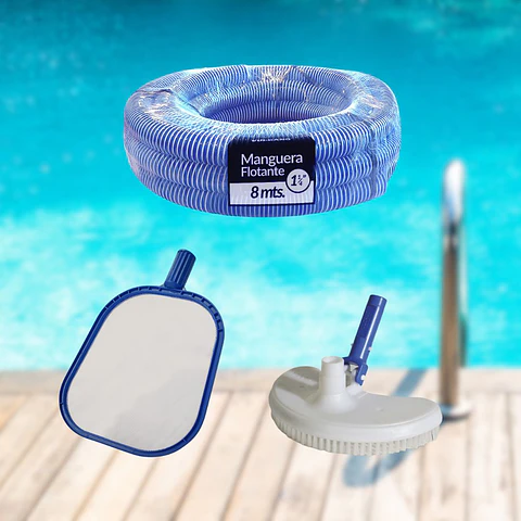 Kit Mantencion Piscina Basico Liviano - Vulcano