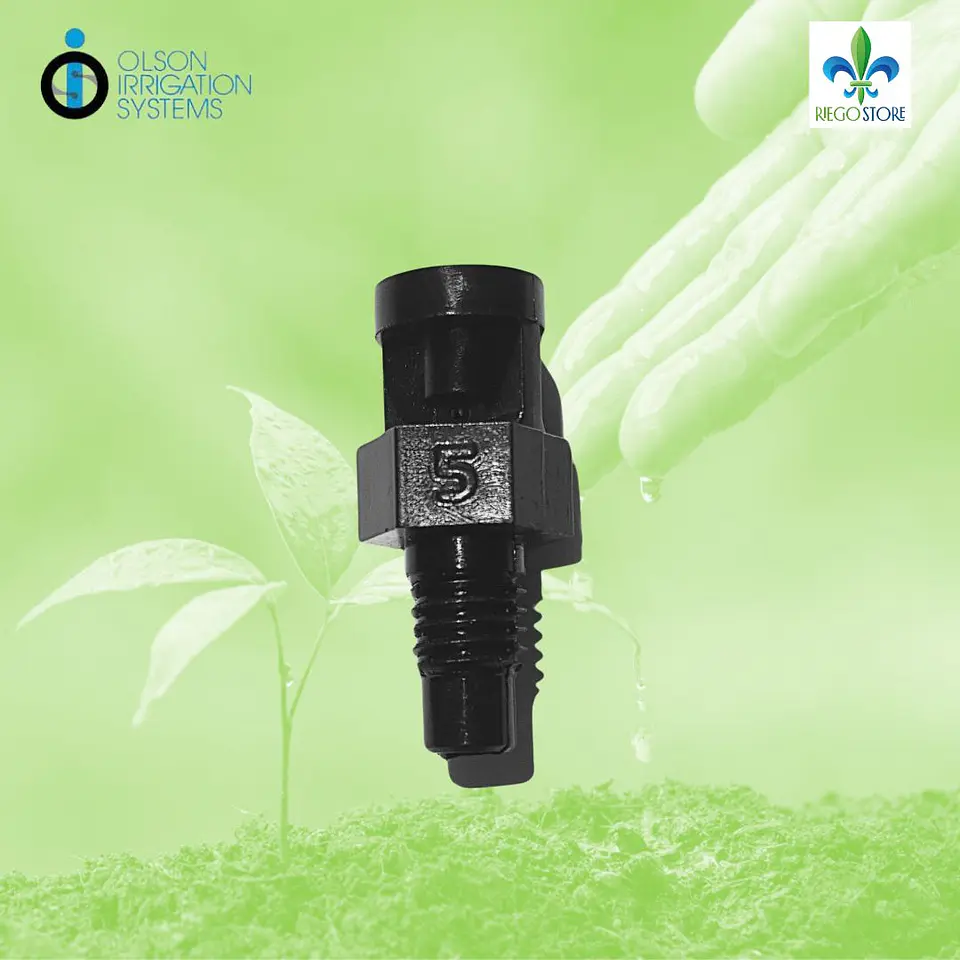 Microjet Negro 300º - 23 l/h 1,1 a 1,4 Mts - Olson 1