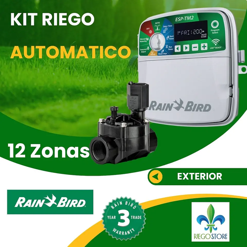Kit Riego Automatico TM2 12 Zonas (exterior) - Rain Bird 1