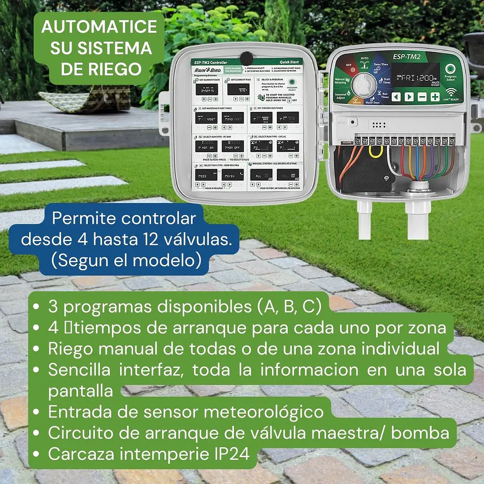 Kit Riego Automatico TM2 12 Zonas (exterior) - Rain Bird 2