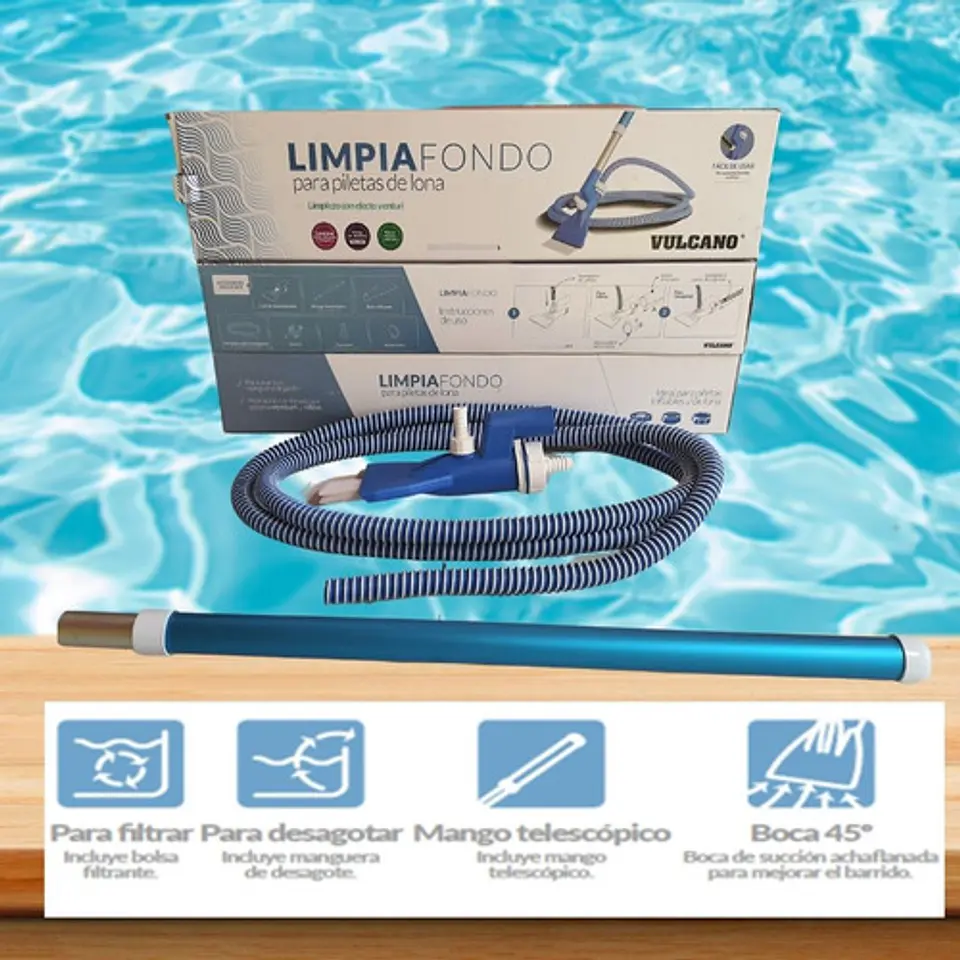 Limpiafondo Piscinas Estructurales Sobre Nivel  Vulcano 8