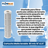 Filtro Cartucho Malla lavable  80 mic 10x2,5 - FlowMak