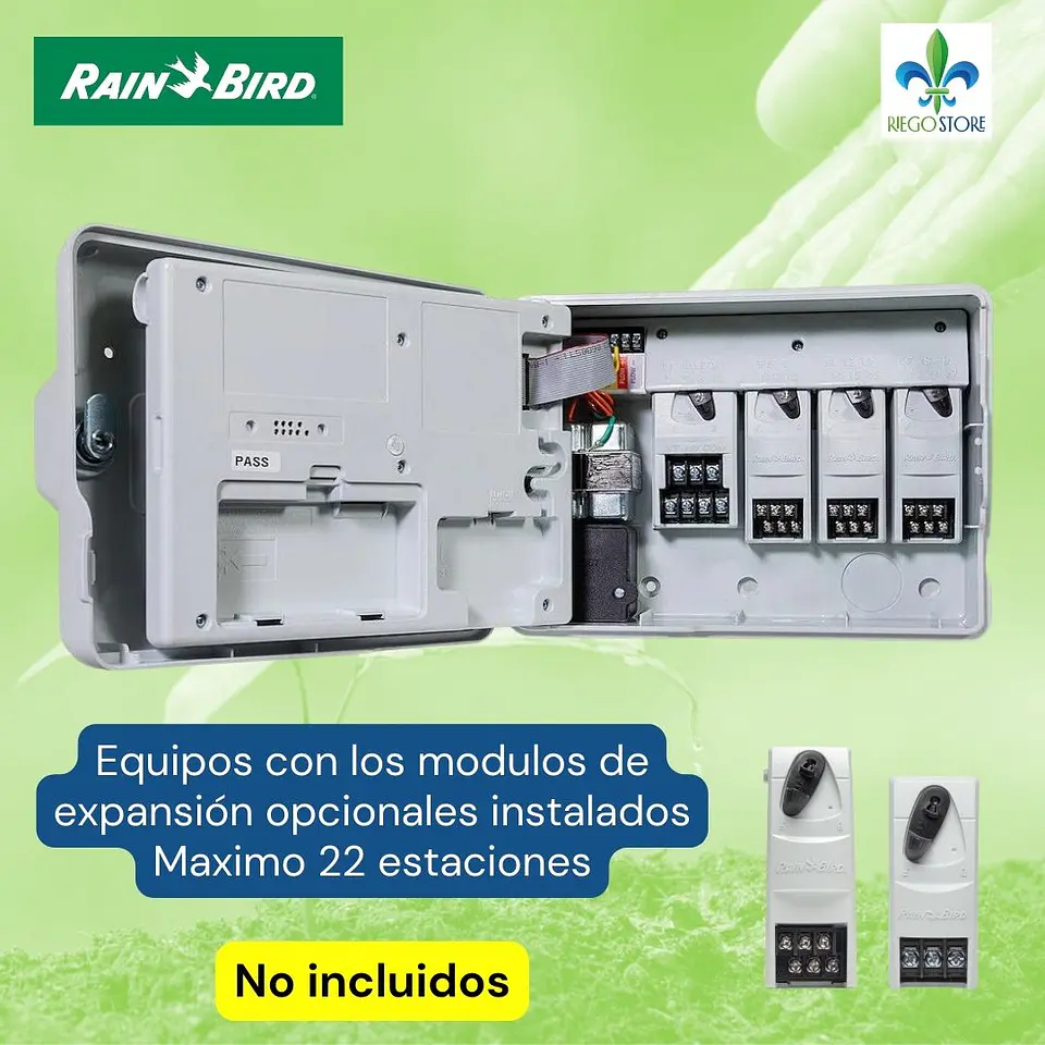 Programador Rain Bird ESP-ME3 4 a 22 Est. Exterior 6