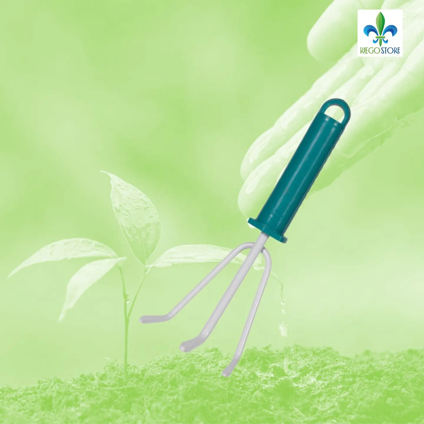 Herramienta Jardin Cultivador Mango Plastico 608A - GS 1