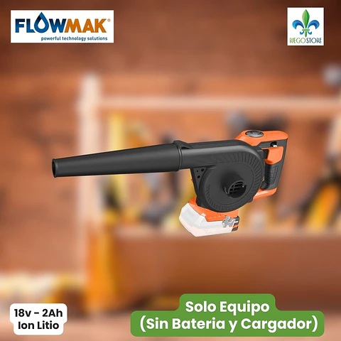 Soplador Aspirador VB-LO118 18v (sin Bat y Carg) FlowMak