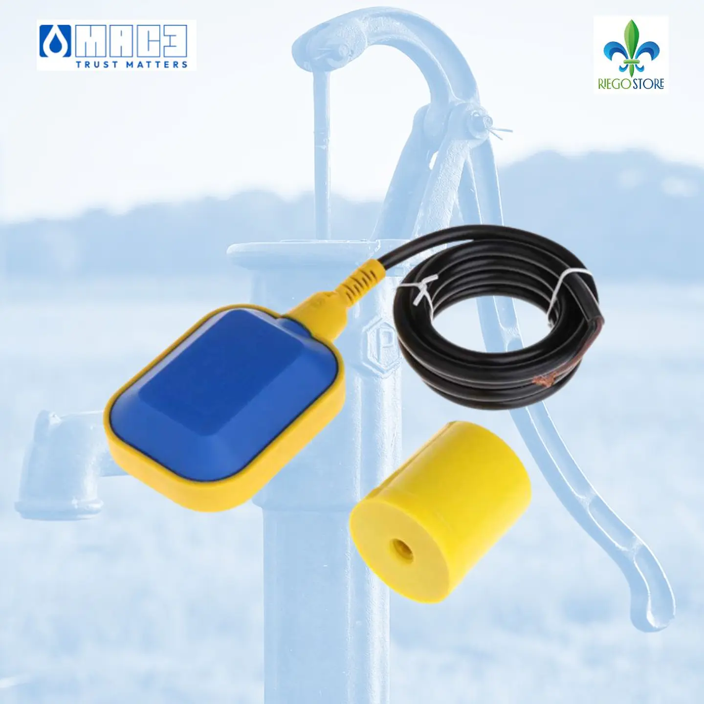 Interruptor de Nivel Key 3 mts PVC 15A 220v - MAC3 1