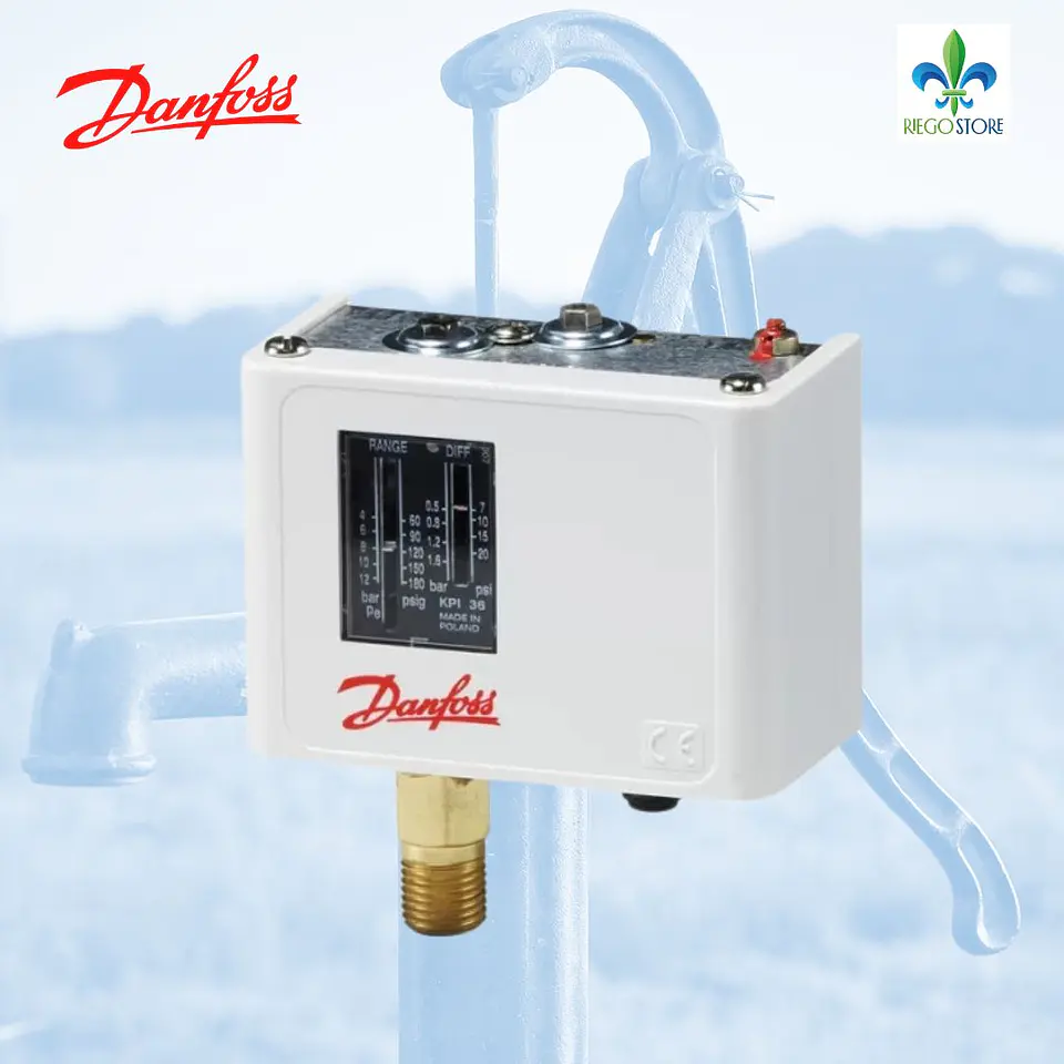 Presostato Laton-Plastico KPI 36 4 a 12 Bar - Danfoss 1