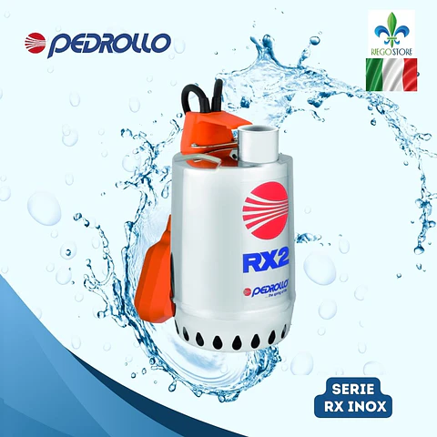 Bomba Drenaje Agua Sucia RXm 1 Inox 0.33 HP - Pedrollo