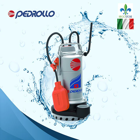 Bomba Sum  Drenaje Dm 8-N Agua Lig sucias 0.75 HP Pedrollo