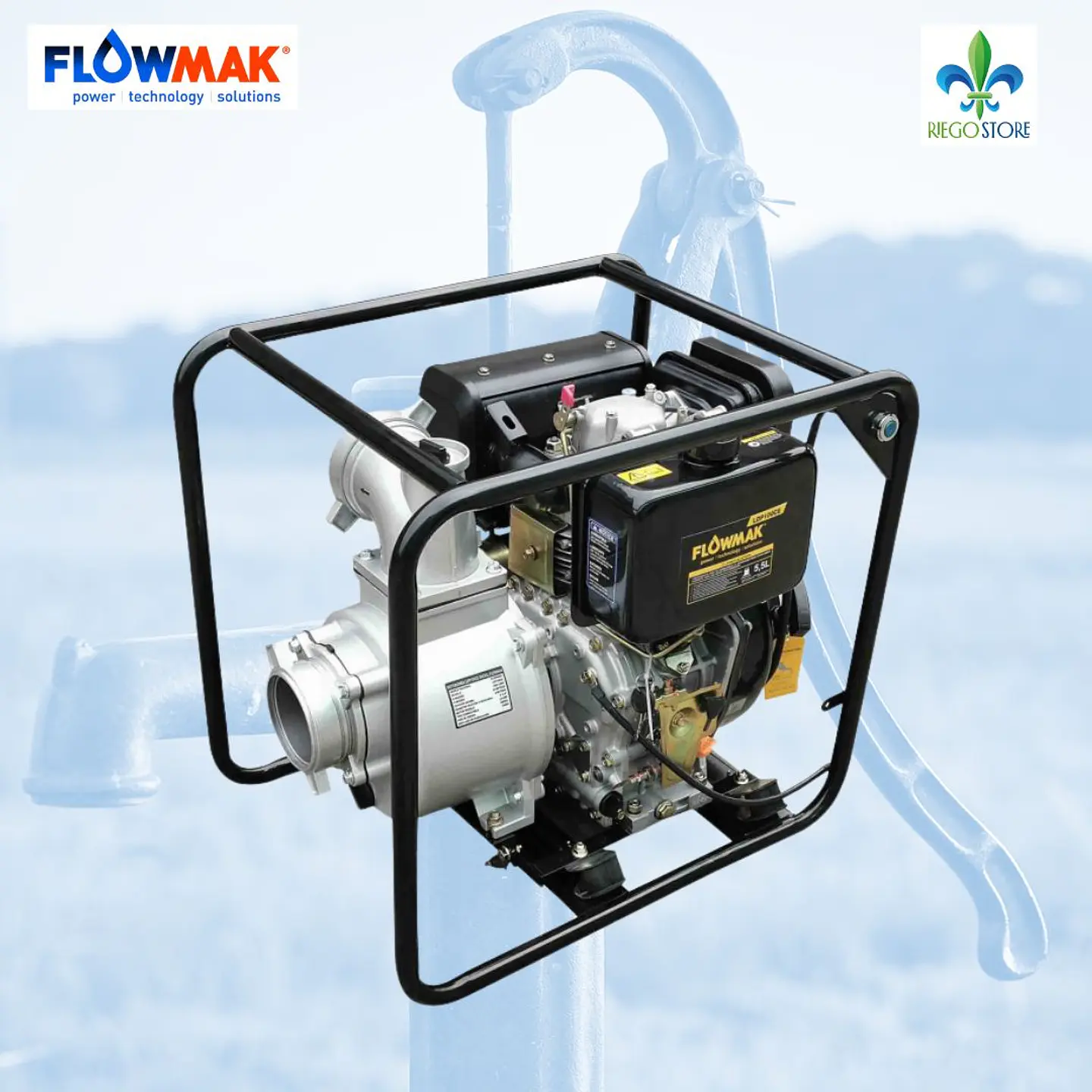 MotoBomba Autocebante LDP100CE Diesel 4