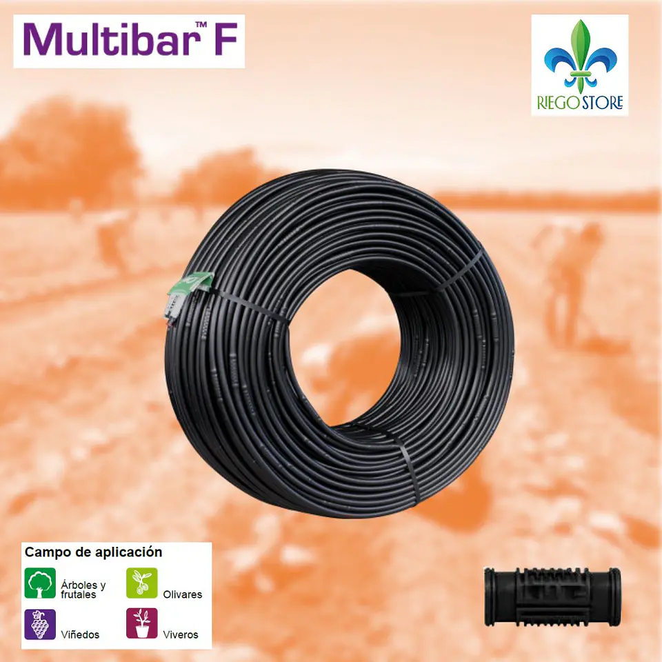 Tuberia Gotero PC Multibar F 16/35 2,1lh 0.30mt -500mt 1
