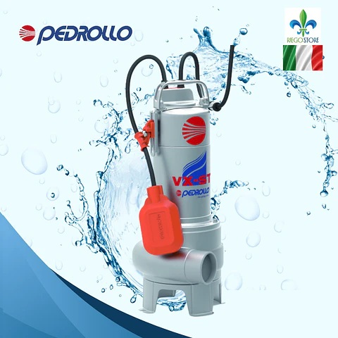 Bomba Sum  Vortex Ag Neg VX 20/50-ST 2.0 HP -Inox Pedrollo