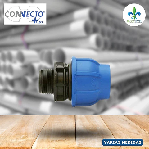 Conector Roscado Azul - HE - 16 a 110