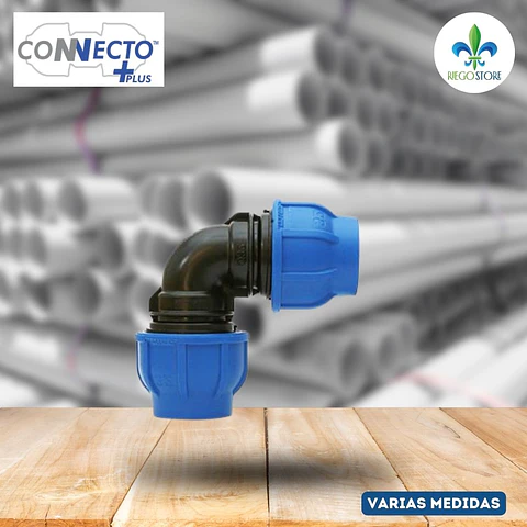 Codo Rosca Azul - 90° - 16 a 110