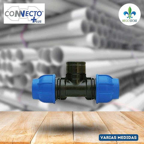 Tee Roscada Azul - 90° - HI - 16 a 110
