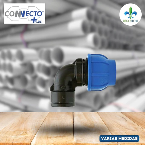 Codo Rosca Azul - 90° - HI - 16 a 110