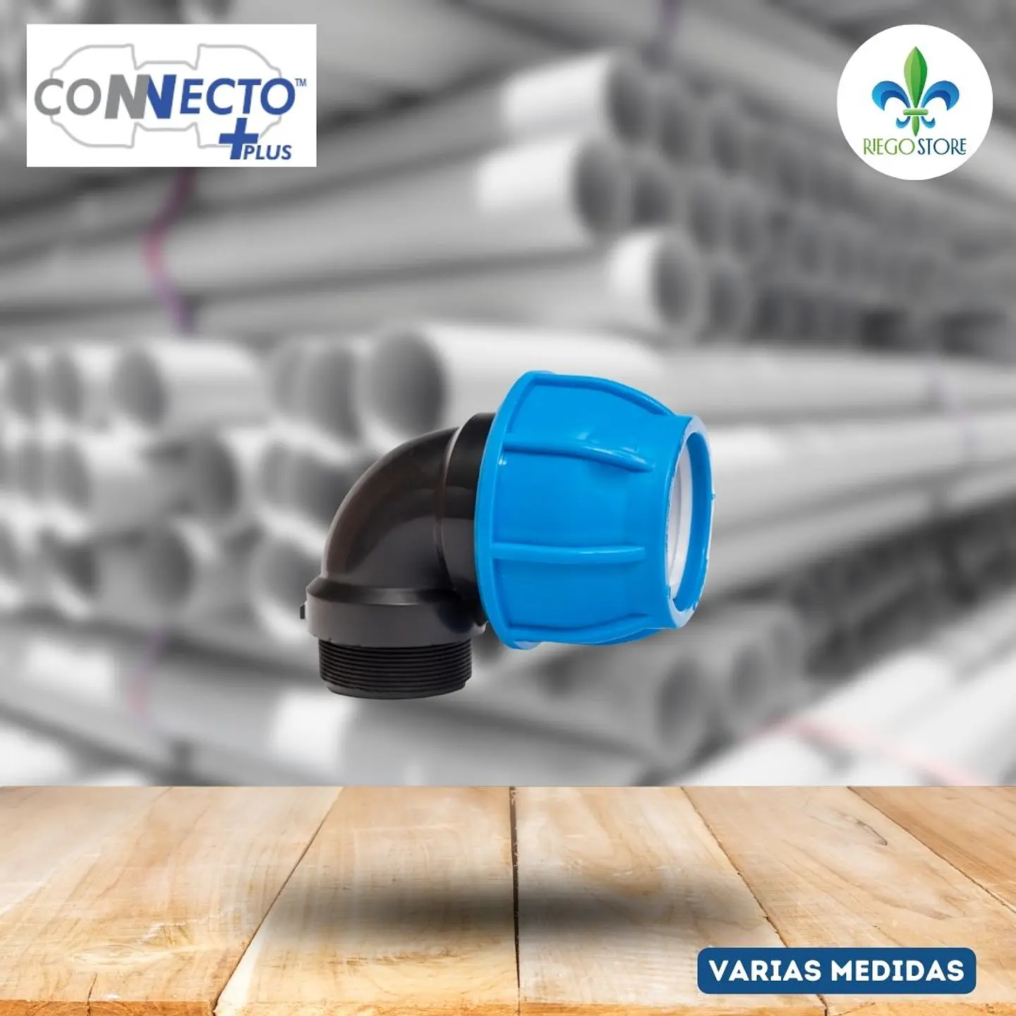 Codo Rosca Azul - 90° - HE - 16 a 110 1