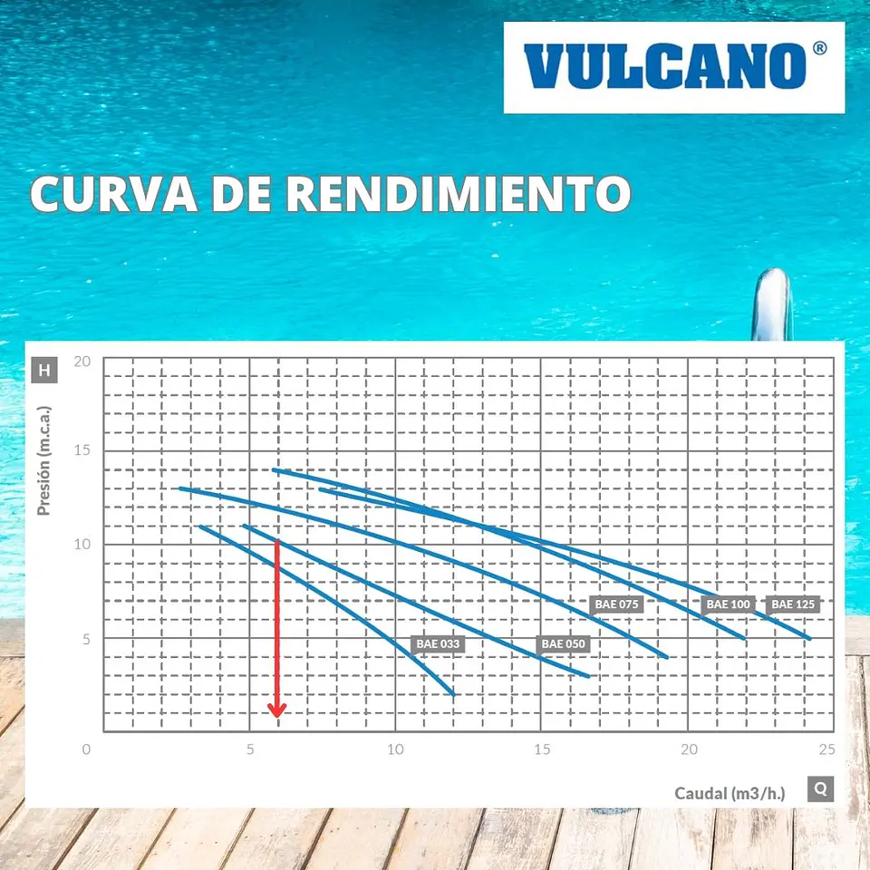 Bomba Piscina Premium BAE  0.50 HP Motor Italiano Vulcano 3