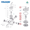 Kit Repuesto Multi Valvula Marron - Vulcano