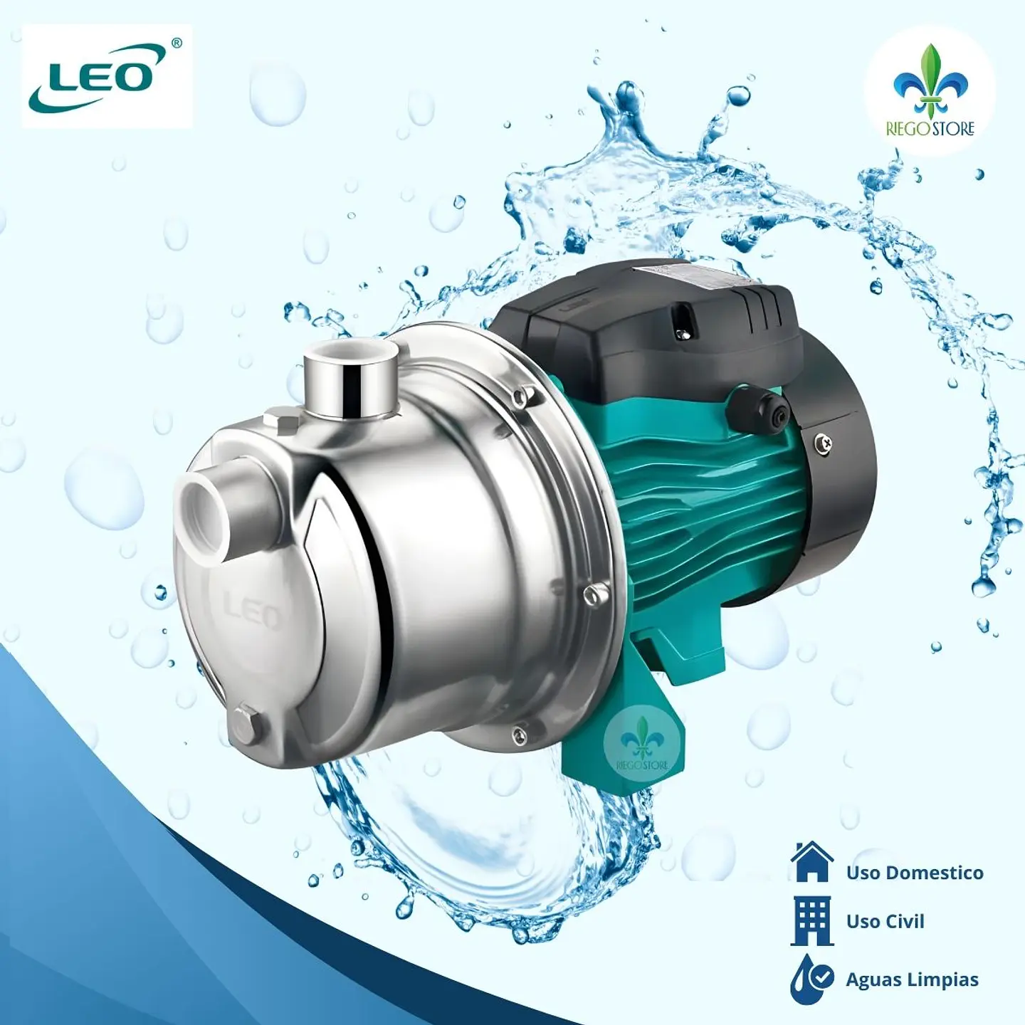 Bomba Centrifuga Jet Inox Ajm 75S 1.0 HP - LEO 2