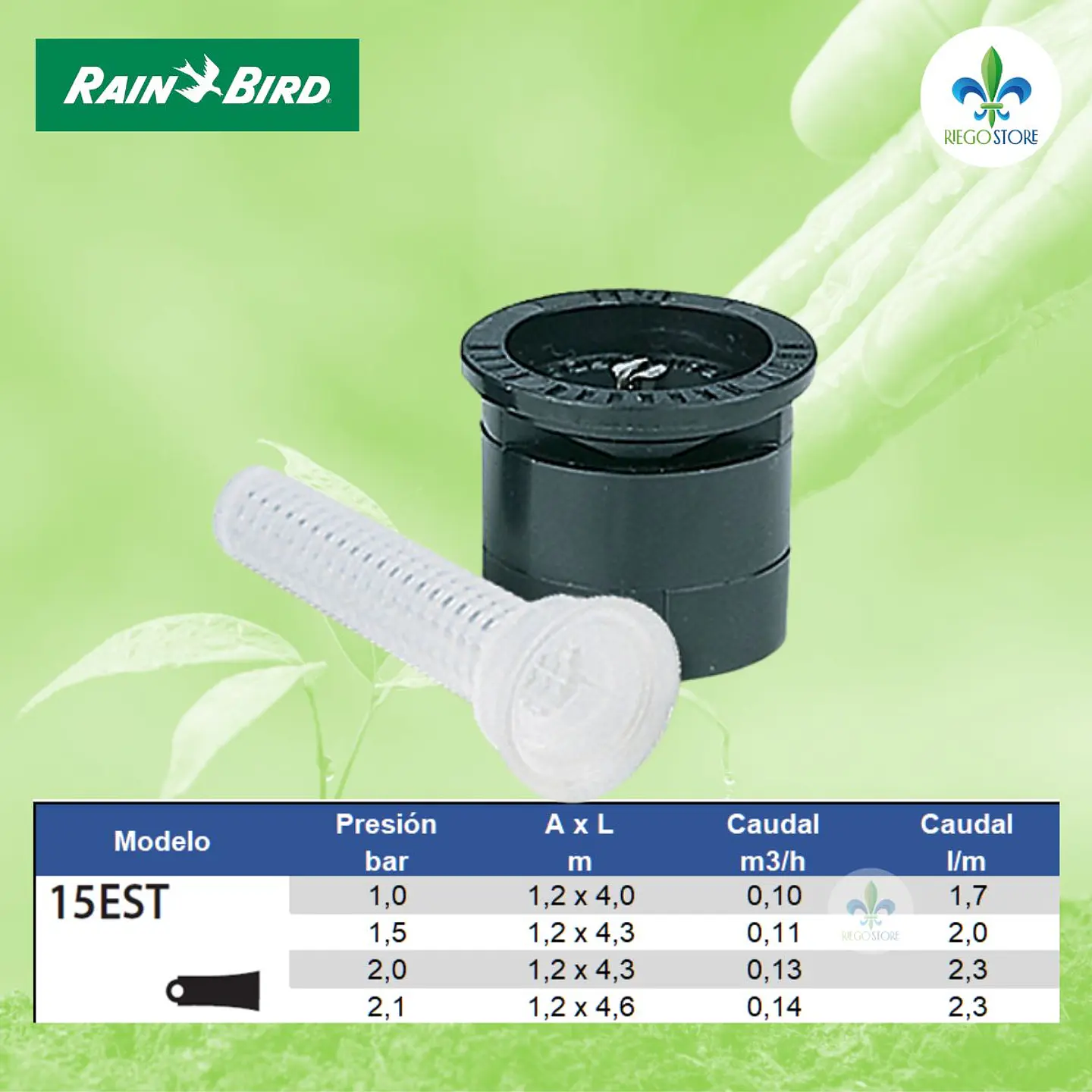 Boquilla Fija MPR 15EST Franja Recta - Rain Bird 2