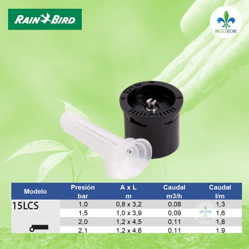 Boquilla Fija MPR 15LCS Franja Recta Lat Der - Rain Bird 2
