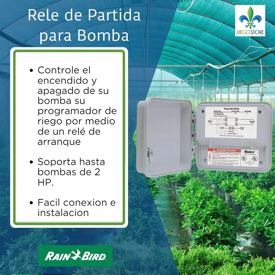 Rele de partida para bomba PSR-22 Hasta 2 HP - Hunter 3