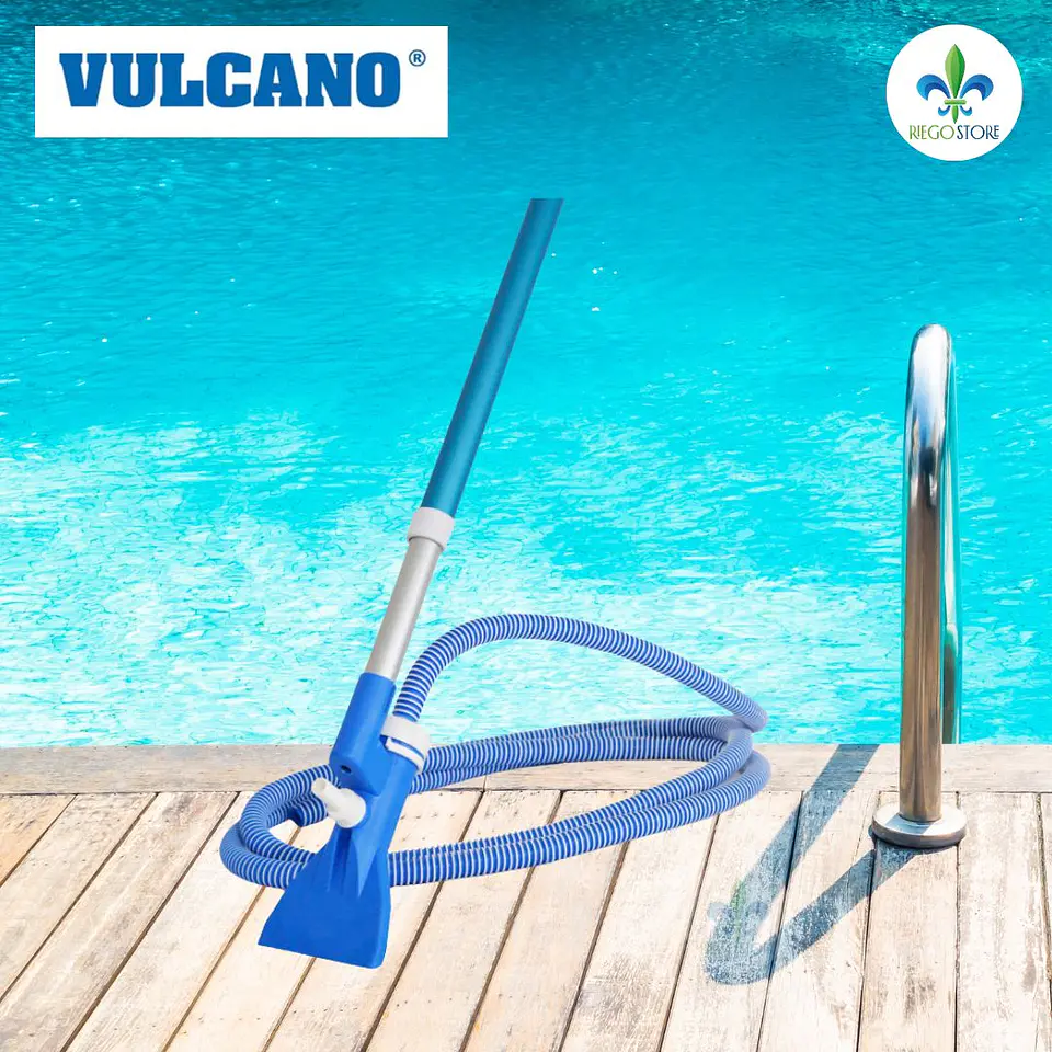Limpiafondo Venturi para piscinas sobre nivel mango 1,2 m - Vulcano 1