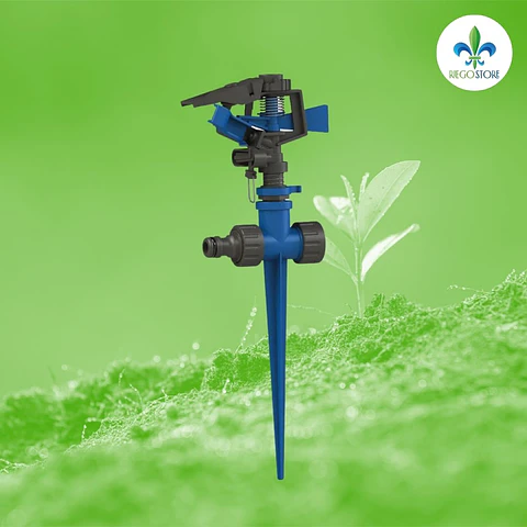 Aspersor de Impacto PC 1/2" HE - 8-14 m Estaca Plástico,